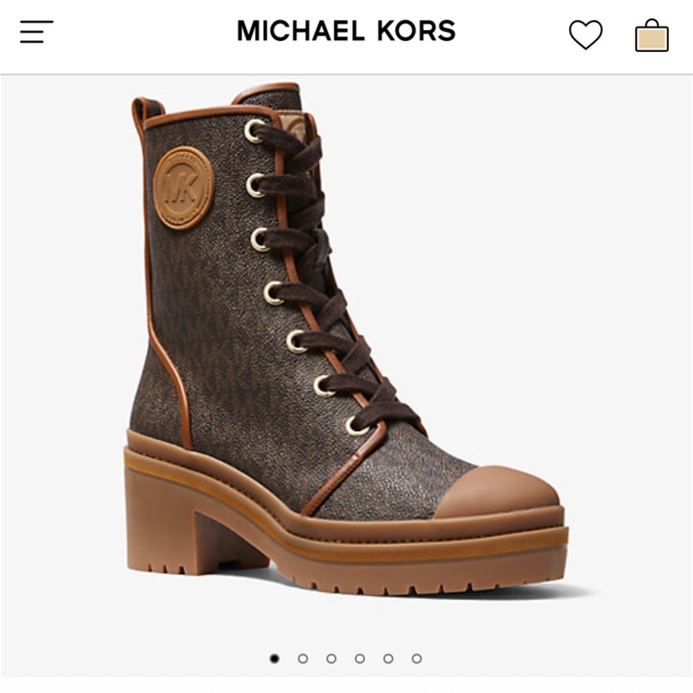 Michael Kors Corey Combat Boot. Lace-Up Boots